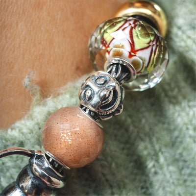 Kerek Fazettált Földpát Holdkő Bead - Trollbeads Ékszerek Magyarország