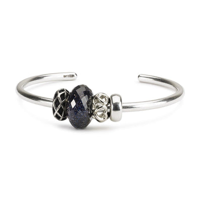 Fazettás Kék Aranykő Bead - Trollbeads Ékszerek Magyarország