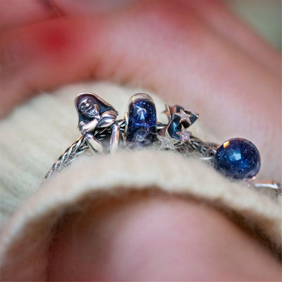 Éjféli Örömbuborék Bead - Trollbeads Ékszerek Magyarország