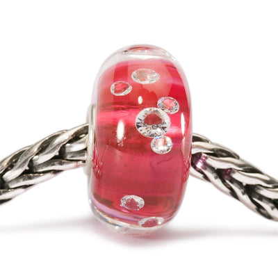 Gyémánt Bead, rózsaszín - Trollbeads Ékszerek Magyarország