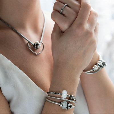 Gyémánt Bead, fehér - Trollbeads Ékszerek Magyarország