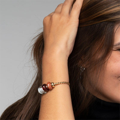 Fazettás Aranykő Bead - Trollbeads Ékszerek Magyarország
