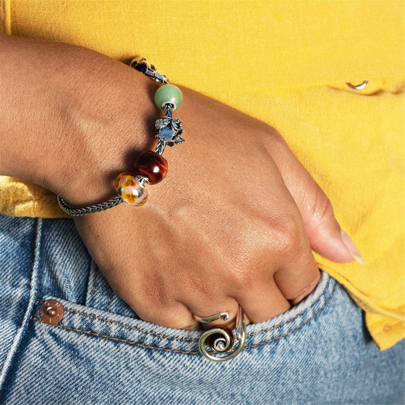 Sunflower fantasy bead - Trollbeads Ékszerek Magyarország