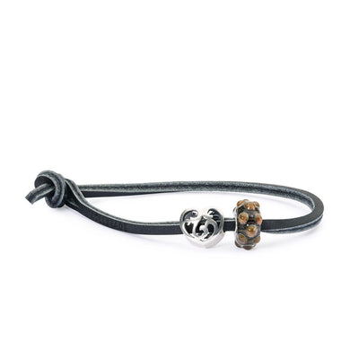 Bőr Karkötő, Fekete - Trollbeads Ékszerek Magyarország
