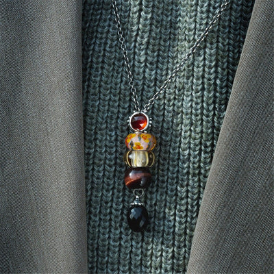 Jumbo kerek vörös tigrisszem bead - Trollbeads Ékszerek Magyarország