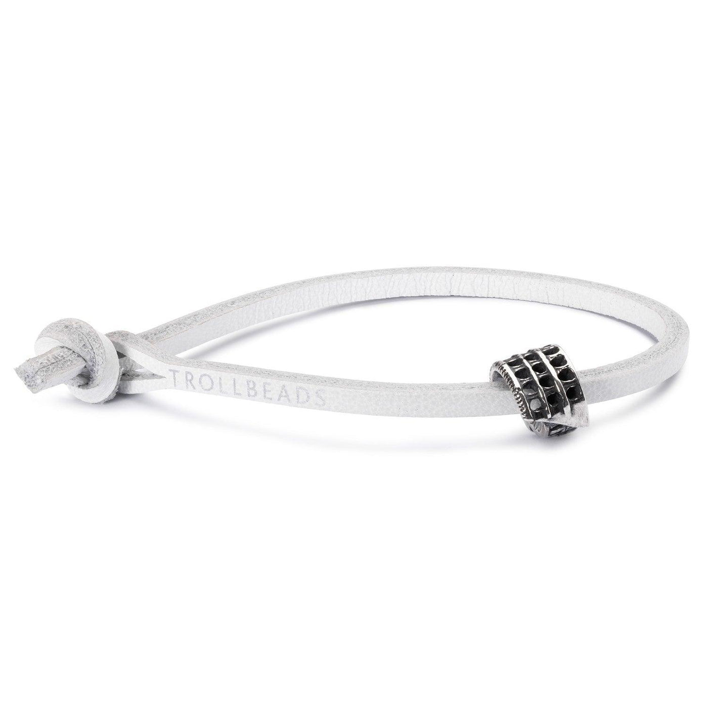 Bőr Karkötő, Fehér - Trollbeads Ékszerek Magyarország