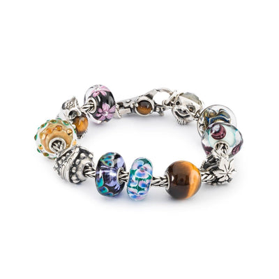 Jumbo kerek sárga tigrisszem bead - Trollbeads Ékszerek Magyarország