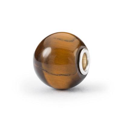 Jumbo kerek sárga tigrisszem bead - Trollbeads Ékszerek Magyarország