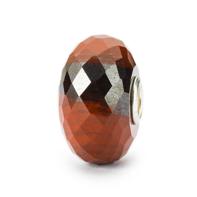 Vörös Kalcedon Hematittal Bead