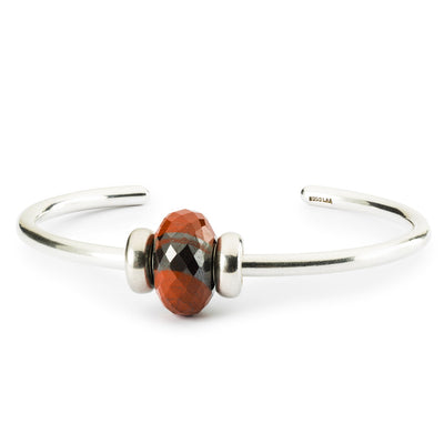 Vörös Kalcedon Hematittal Bead