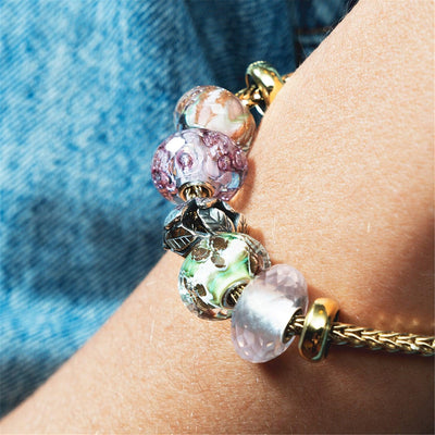 Rózsakvarc Bead - Trollbeads Ékszerek Magyarország