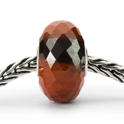 Vörös Kalcedon Hematittal Bead